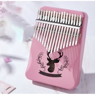 Đàn Kalimba Cega Chính Hãng Tuần Lộc Màu Hồng - Đầy Đủ Phụ Kiện
