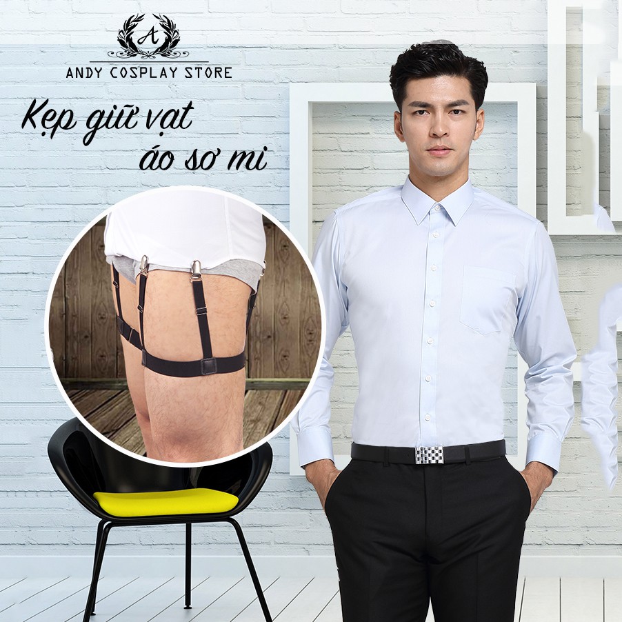[CÓ SẴN] Kẹp giữ vạt áo sơ mi
