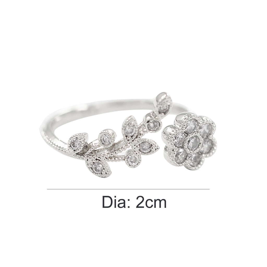 Nhẫn Hình Cành Hoa Có Thể Điều Chỉnh Kích Cỡ