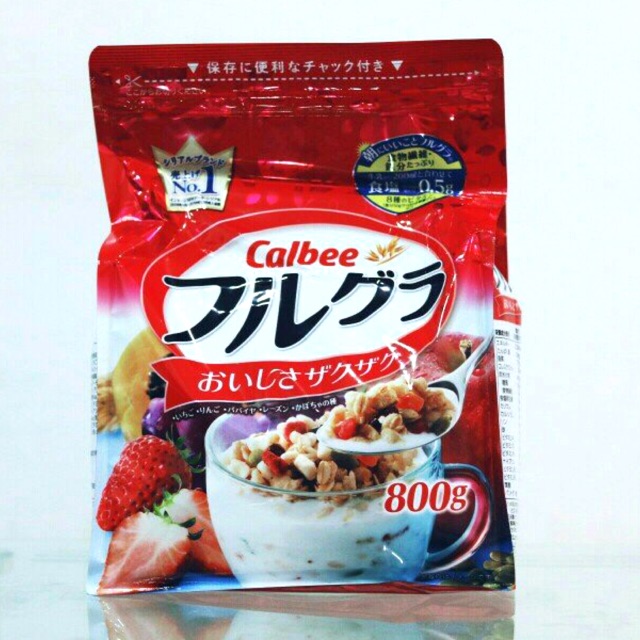 NGŨ CỐC HOA QUẢ CALBEE NHẬT 800G