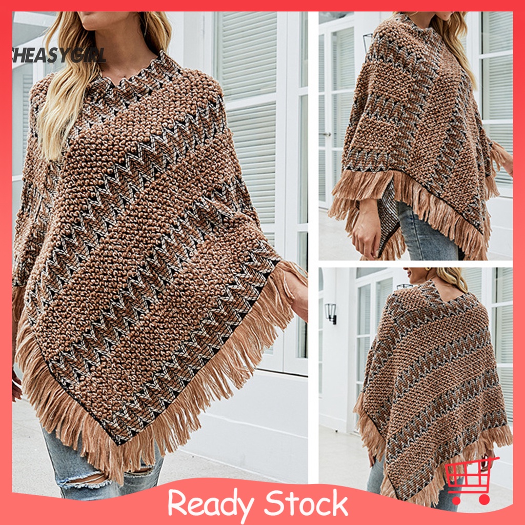 Áo khoác len dày dáng rộng thời trang cho nữ
