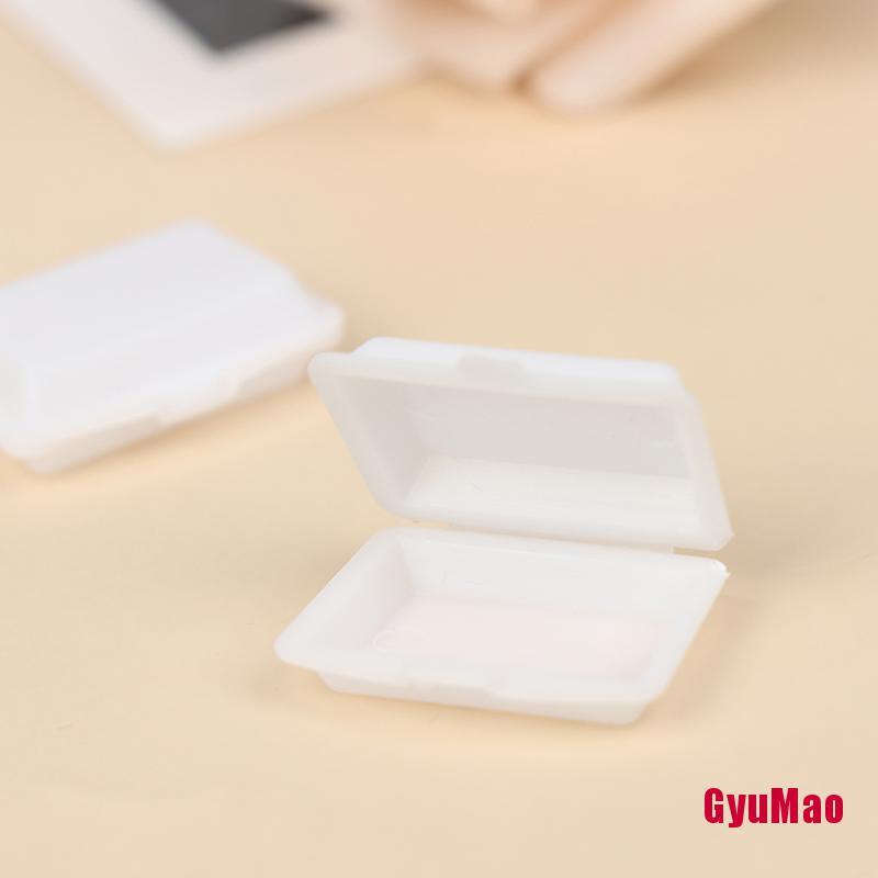 Bộ 2 Hộp Đựng Cơm Trưa Dùng Một Lần Trang Trí Nhà Búp Bê Tỉ Lệ 1:12