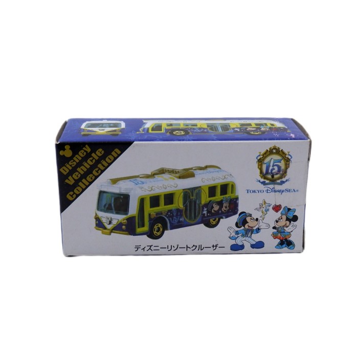 DISNEY Mô hình xe buýt đồ chơi Tomica Tokyo Sea Mickey Minnie kỉ niệm 15 năm