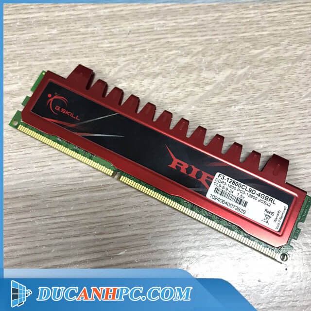 Ram DDR3 GSkill RIPJAWS 2Gb Bus 1600 - Tản nhiệt thép - Bảo hành 3 tháng