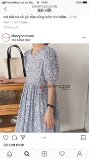 Váy hoa nhí vintage