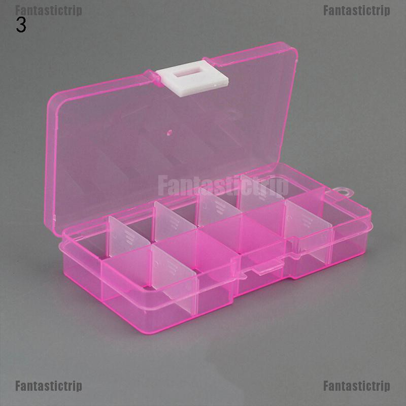 Hộp Nhựa 10 Ngăn Đựng Trang Sức Có Thể Điều Chỉnh