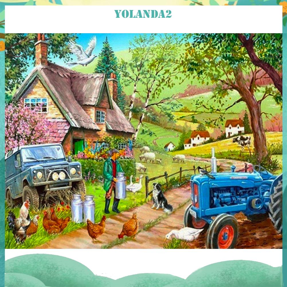 Diamond Painting 5D DIY small river Full Round Drill Rhinestone Picture