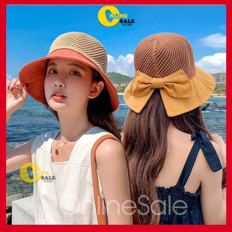 Mũ đi chơi đi biển thời trang nữ mẫu đẹp phong cách Hàn Quốc Form rộng nhiều màu chọn lựa