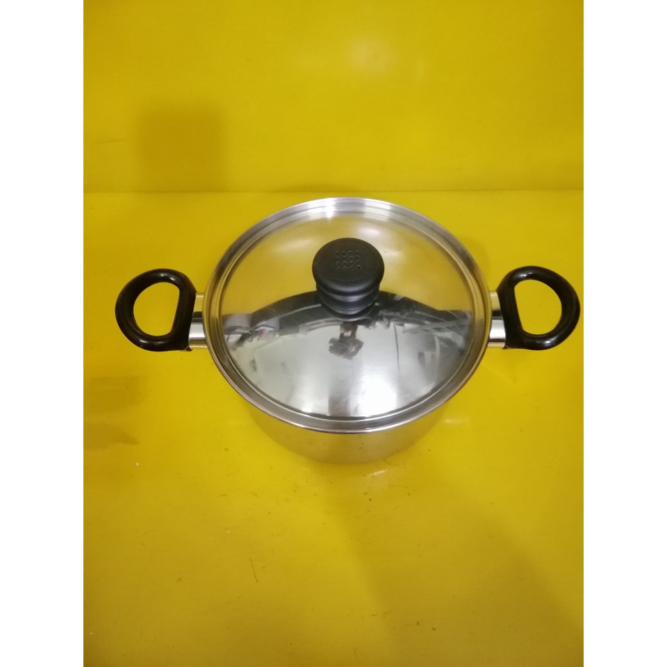 Nồi inox nội địa Nhật, size 21cm, cao 10cm (mã 551), Dùng được bếp từ