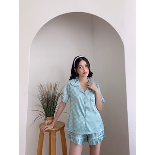 Pjzama lụa gấm sang xinh đủ size