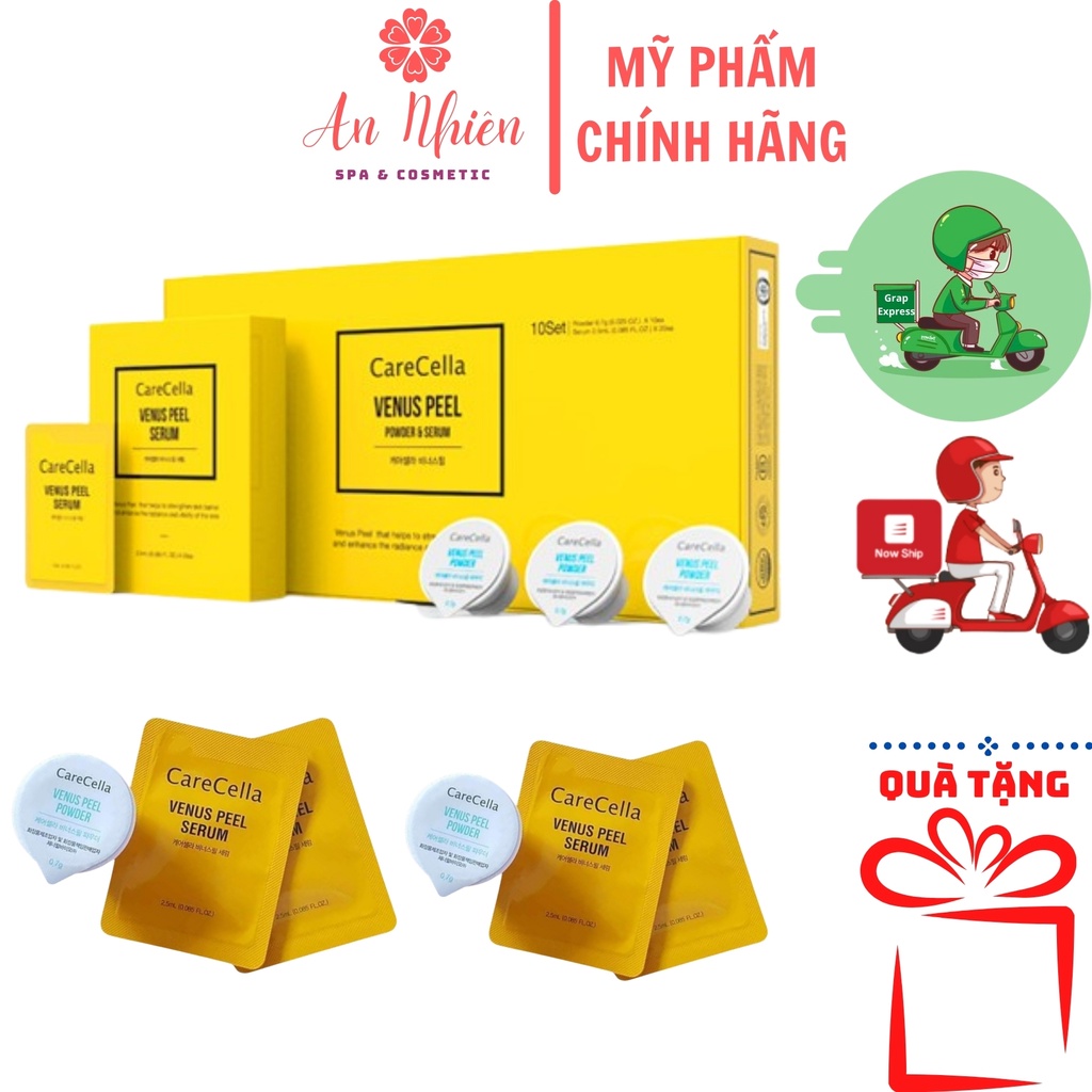 Tẩy Da Chết Cho Mặt Carecella Venus Peel, Tính Chất Tảo Vi Kim Sinh Học Venus  (1 set ) An Nhiên Cosmetic