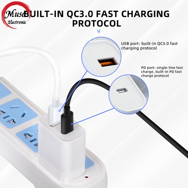 Đầu Sạc Nhanh Qc3.0 Usb Pd Kép 30w Cho Dji Mini 2 / 3pro