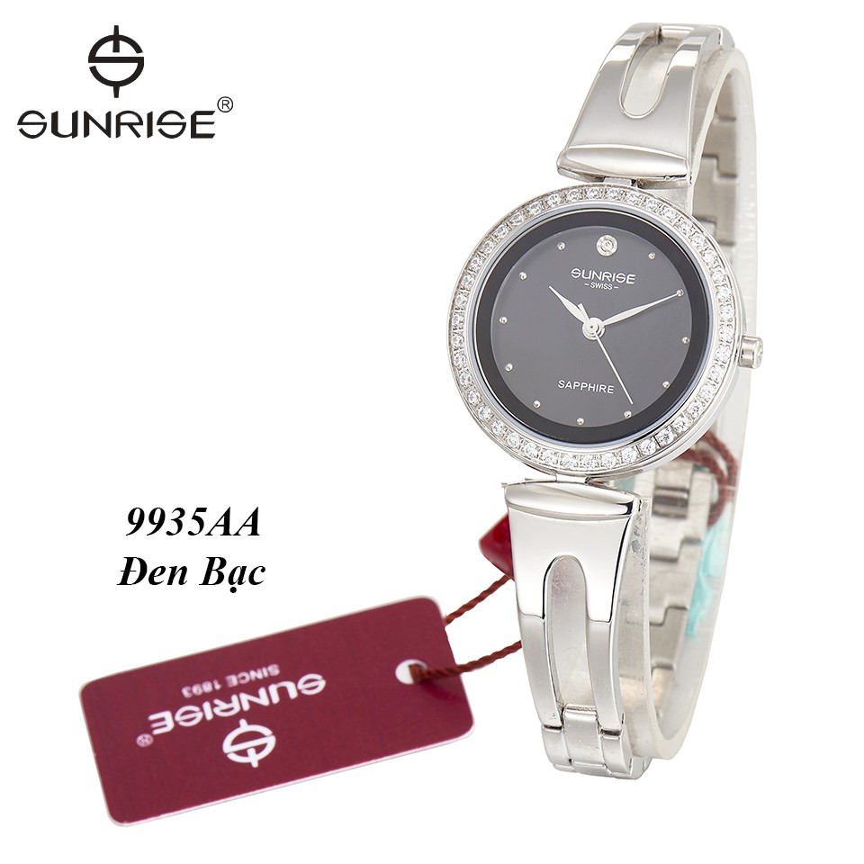 Đồng hồ nữ Đính đá Sunrise 9935AA kính Sapphire chống xước chống nước tốt - Fullbox c | BigBuy360 - bigbuy360.vn