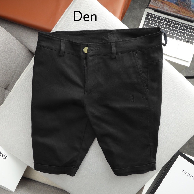 Quần đùi kaki nam, quần ngắn nam kaki co giãn cao cấp dáng Hàn Quốc vải kaki co giãn mặc thoải mái H3