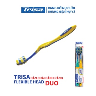 Vỉ Đôi Bàn Chải Đánh Răng Trisa Flexible Head Duo