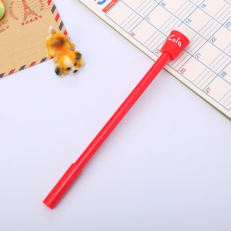 Set 4 Bút Mực Gel Màu Đen Có Thể Bơm Mực Được Phong Cách Hoạt Hình Xinh Xắn