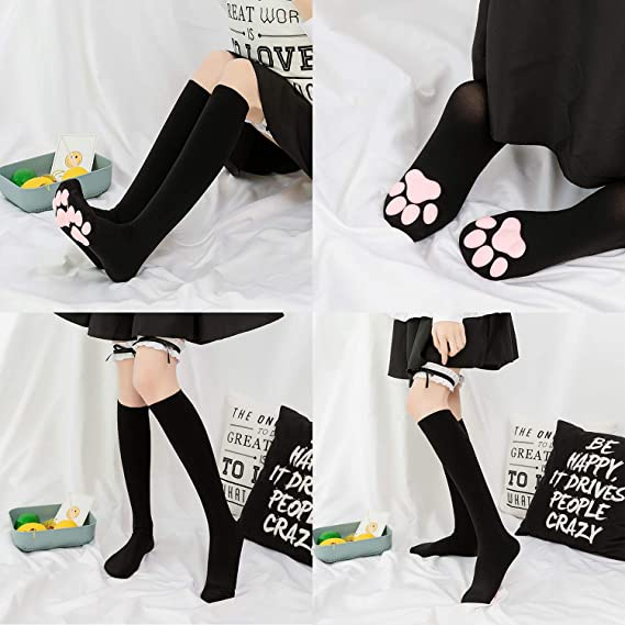 Vớ Cổ Cao Hình Chân Mèo 3D Dễ Thương Phong Cách Nhật Bản Thời Trang Cho Nữ Hóa Trang