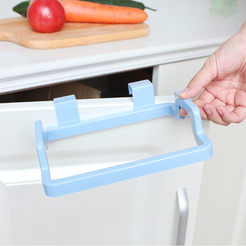 Khung treo túi rác, treo khăn gắn cửa tủ bếp đa năng Baby Shopping