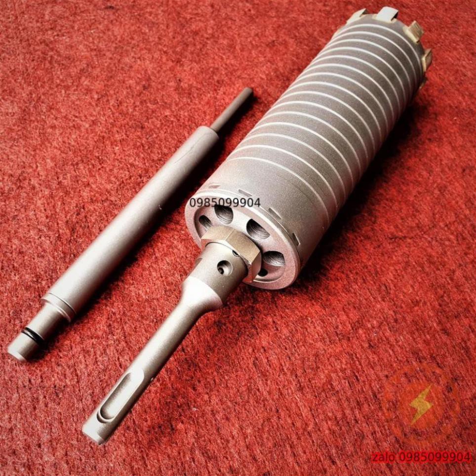 Mũi khoan rút lõi chuyên Bê Tông Tường Gạch Nhật UNIKA đuôi gài SDS phi 25 29 32 35 38 40 45 50 55 60 65 70 mm