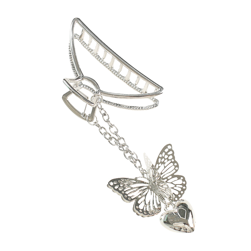 Kẹp Tóc Hình Nơ Lưới Đính Tua Rua Cỡ Lớn Thời Trang Cho Nữ