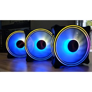 Bộ 5 Fan Coolmoon M1 gồm 5 Fan + Hub + Điều Khiển - New - BH 06 Tháng Lỗi 1 đổi 1
