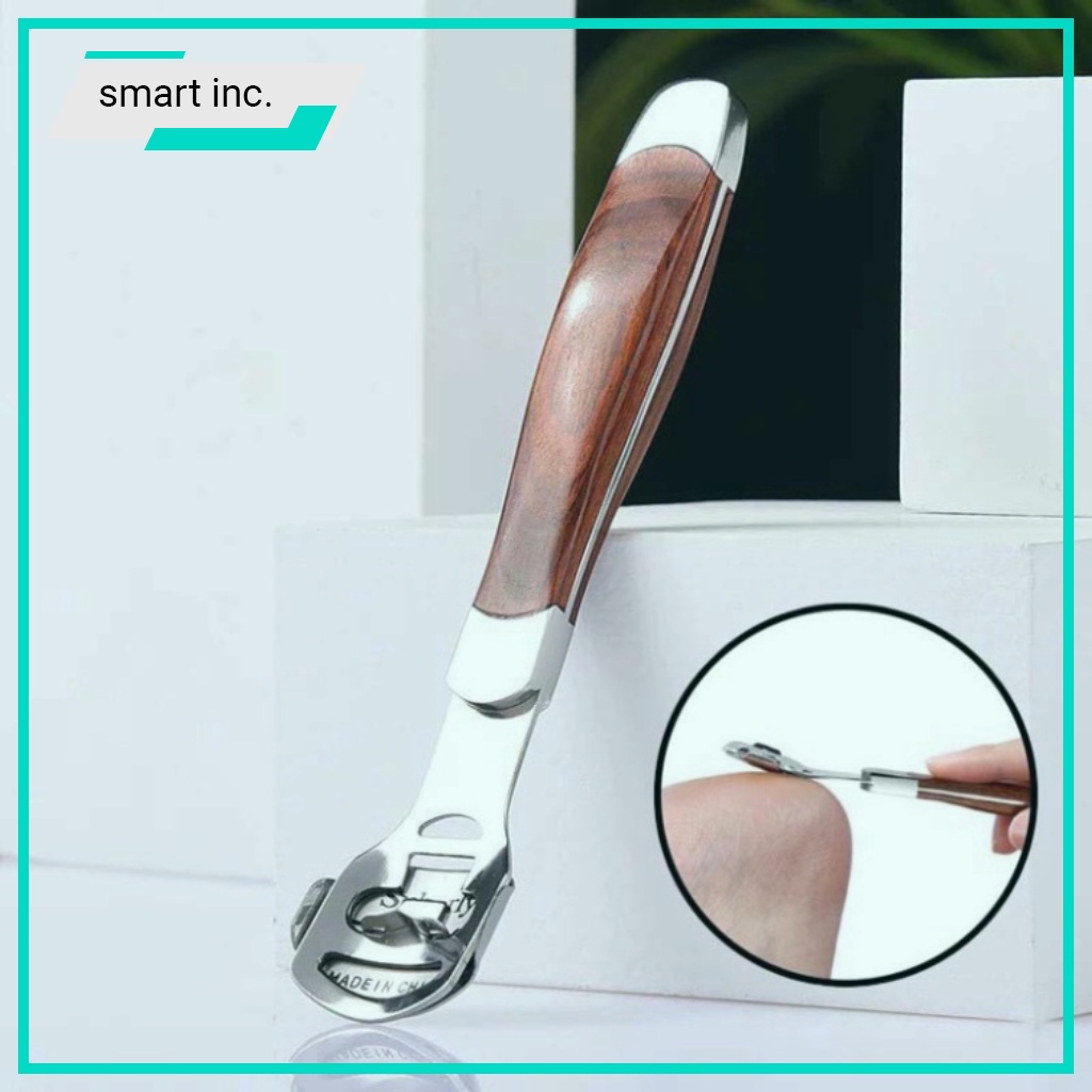 Cây Mài Gót Chân Inox Dụng Cụ Chà Gót Chân Tẩy Da Chết Làm Nail Kèm Dao Cạo