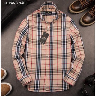 Áo Sơ mi kẻ nam BBR chất liệu vải mềm dáng ôm nhẹ phù hợp cho nam