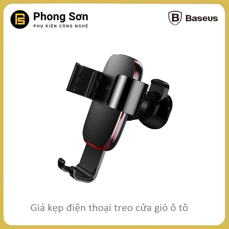 Giá đỡ điện thoại kẹp cửa gió trên Ô tô - Baseus Metal Age Gravity Car Mount