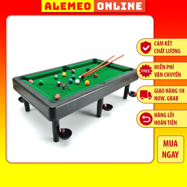 Bàn bida mini 15 bi số cho trẻ em, đồ chơi bi-a, billiard cho bé trai, bé gái - Alemeo Online