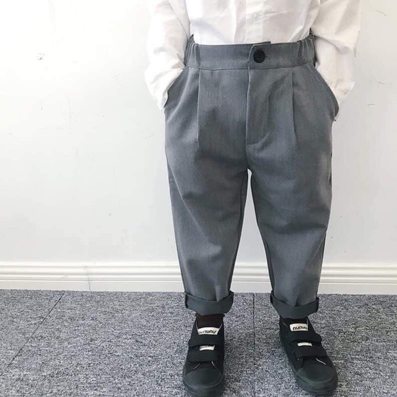QUẦN TÂY ÂU XÁM CHO BÉ