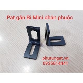 Pat gắn Bi Mini chân phuộc chất liệu sắt màu đen