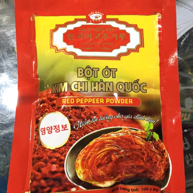 Bột Ớt Kim Chi Hàn Quốc Gói 100g