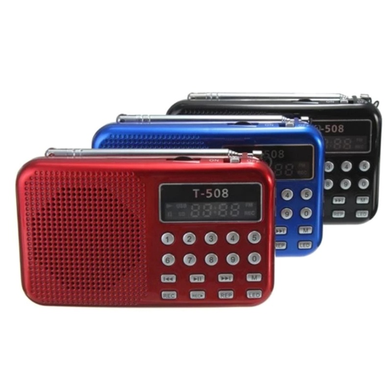 Loa Radio FM Mini T508 Hỗ Trợ Thẻ TF / MP5 MP4 Và Phụ Kiện