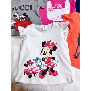 Combo 4 áo thun cotton xuất dư cho bé.