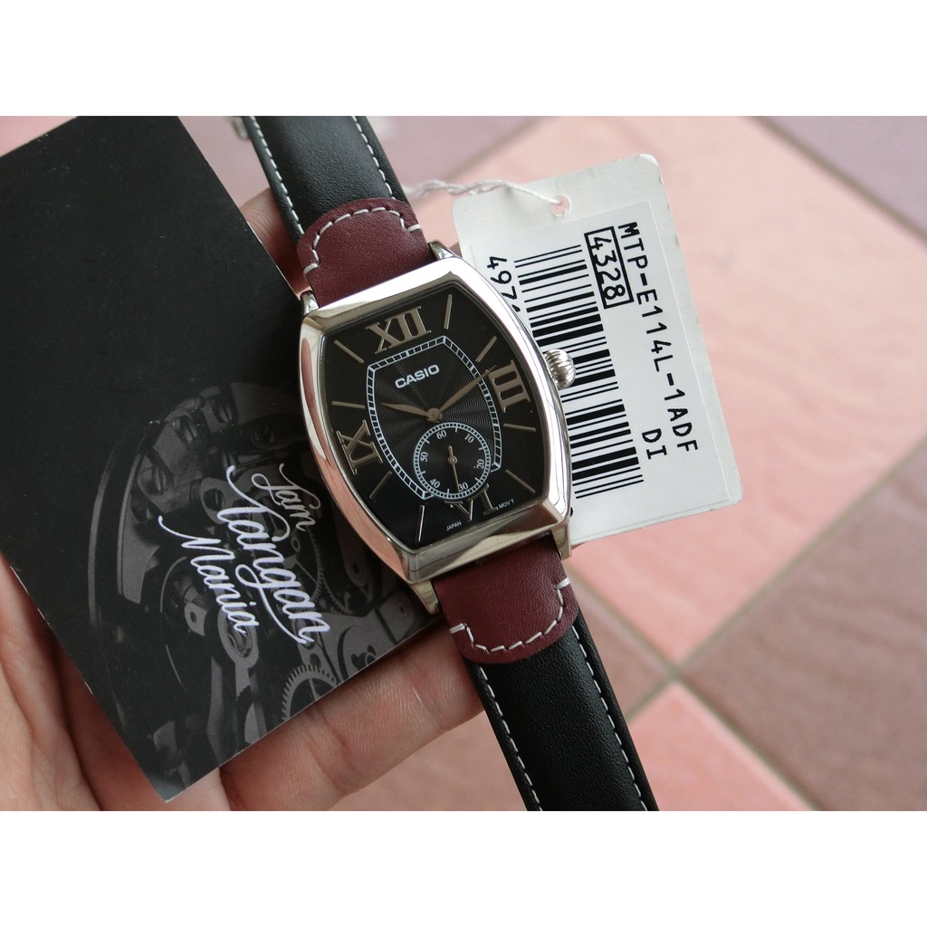 Đồng hồ nam dây da Casio Anh Khuê MTP-E114L-1ADF