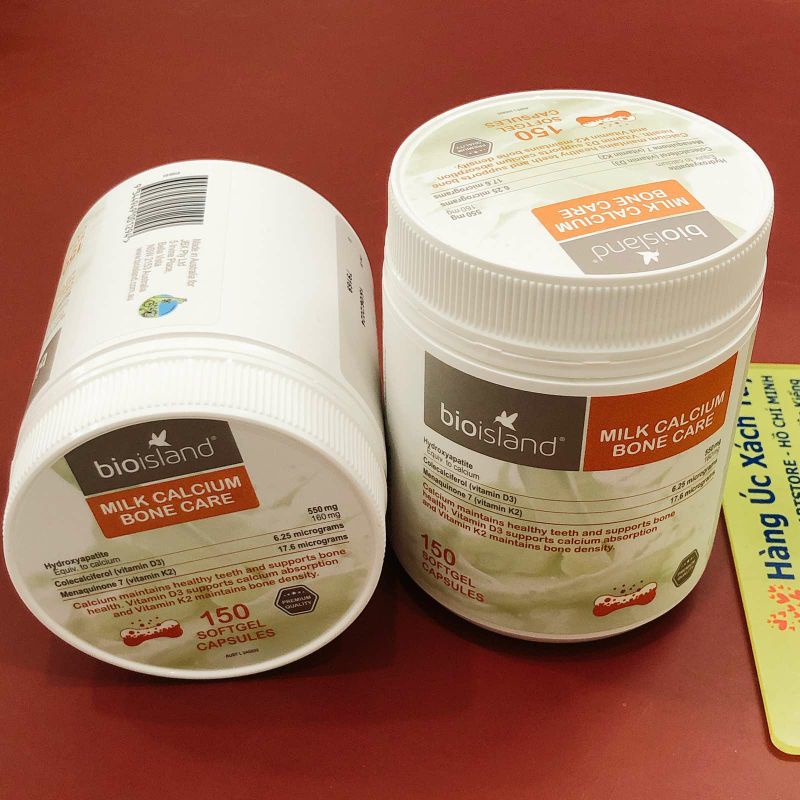 Viên Uống Bio Island Milk Calcium Bone Care Hỗ Trợ Bổ Sung Canxi Giảm Nguy Cơ Loãng Xương