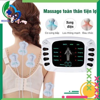 Freeship-- Máy Xung Điện Trị Liệu 8 Miếng Dán
