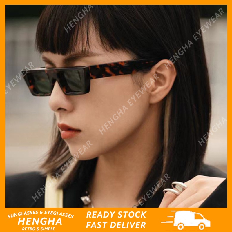 Kính Mát Gọng Vuông Nhỏ Phong Cách Retro Thời Trang