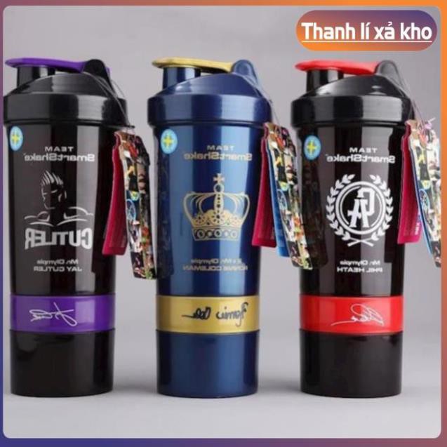 Bình lắc tập Gym Shaker Jay Cutler 3 ngăn - Nhựa Cao cấp