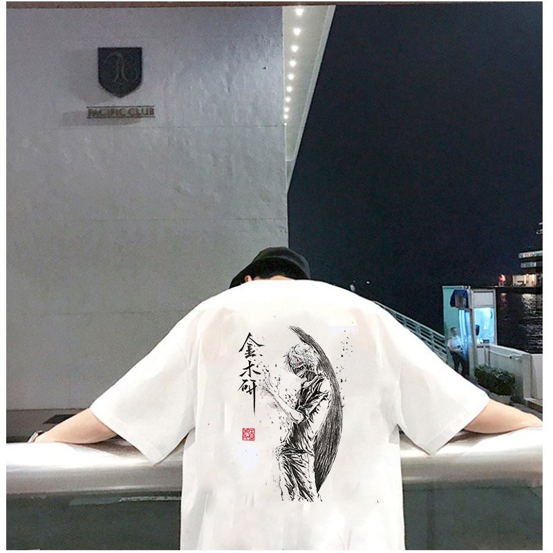 Áo thun unisex form rộng phong cách Nhật Bản đẹp độc lạ vải dày mịn 2019T1607