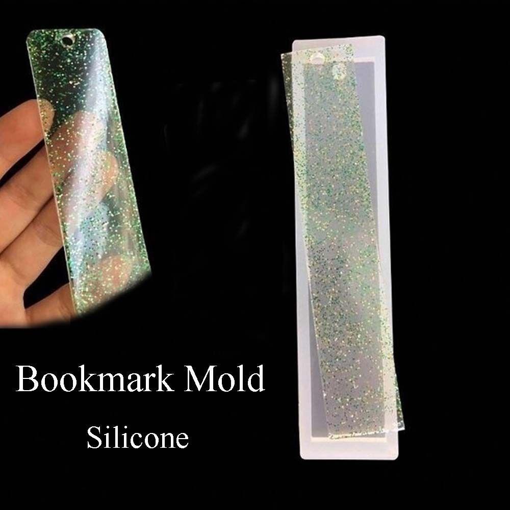 Khuôn Silicone Tạo Hiệu Ứng Gương Đánh Dấu Trang Sức Hình Chữ Nhật DIY