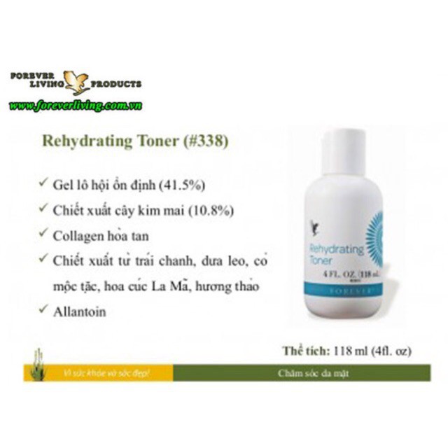 [ GIÁ RẺ ] Nước Hoa Hồng Se Khít Lỗ Chân Lông Forever 338flp. 118ml. Tặng kèm bình xịt 50ml.