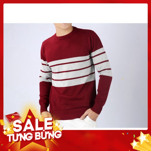 -HÀNG NHẬP KHẨU Áo len nam cổ tròn 7 kẻ - N807 - HQLENS Liên hệ mua hàng 084.209.1989