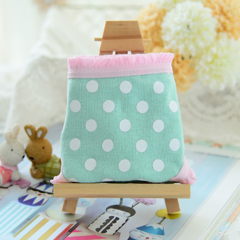 Set 12 quần lót vải Cotton dễ thương cho bé gái