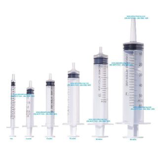 Bơm tiêm 1cc, 3cc, 5cc, 10cc, 20cc