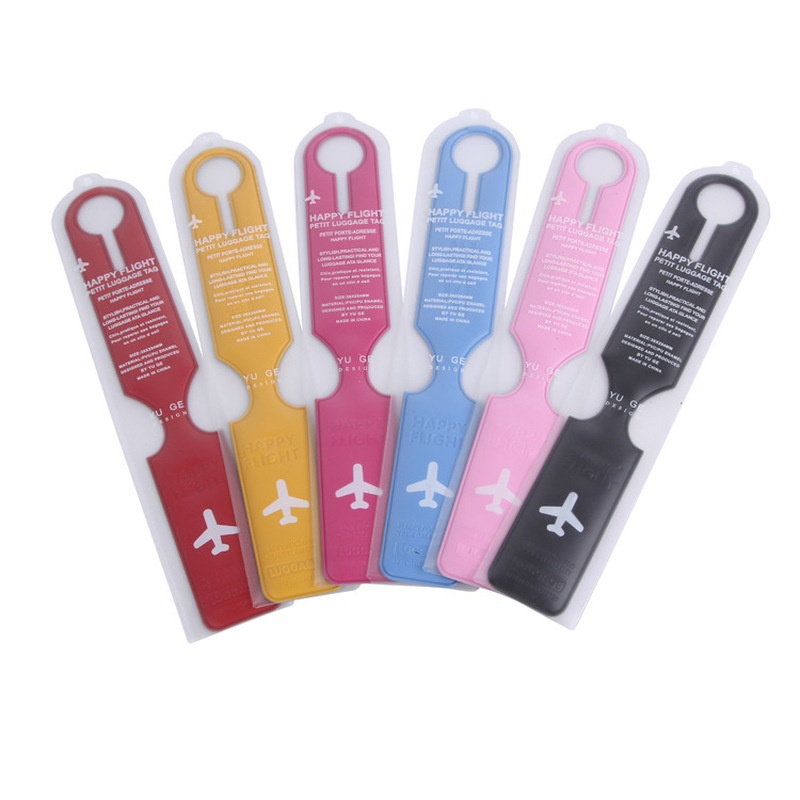 Thẻ Hành Lý Du Lịch Bằng Nhựa PVC 7 Màu Tùy Chọn