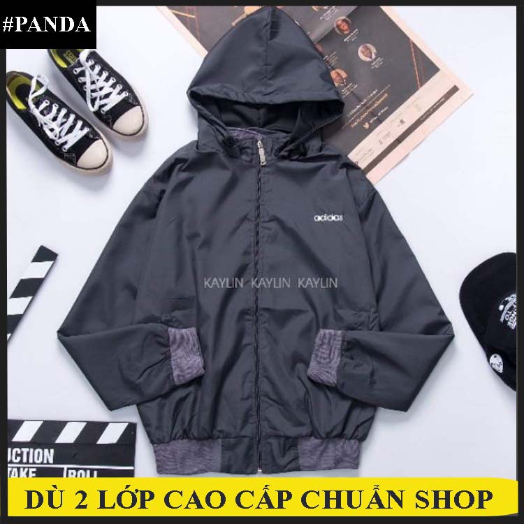Áo khoác dù thêu logo, cổ cao tới cằm, TOÀN BỘ LÀ HÌNH CHỤP THẬT TP-14A - MUA NGAY