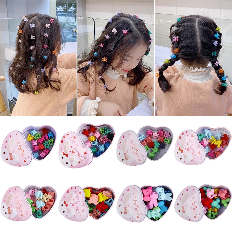 Kẹp tóc nhỏ gọn màu hoa ngọt ngào cho trẻ em cài tóc
