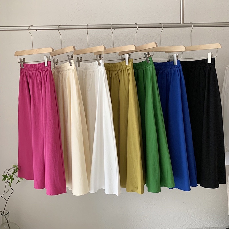 Chân váy kaki thô mềm freesize nhiều màu