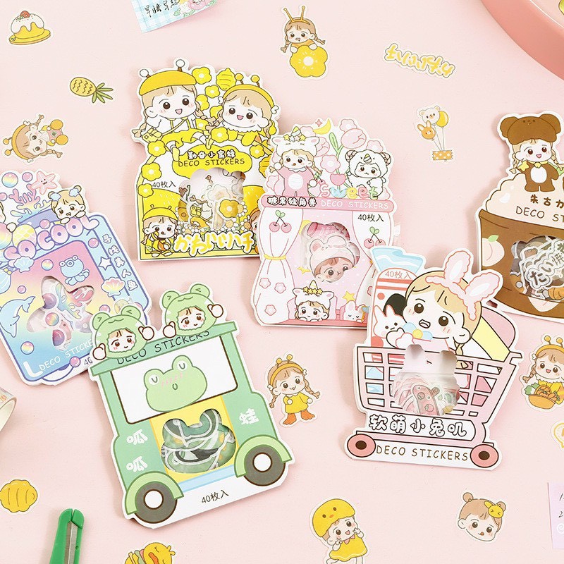 Set stickers bé thỏ Nhật mới nhất 2021 - MiuSua